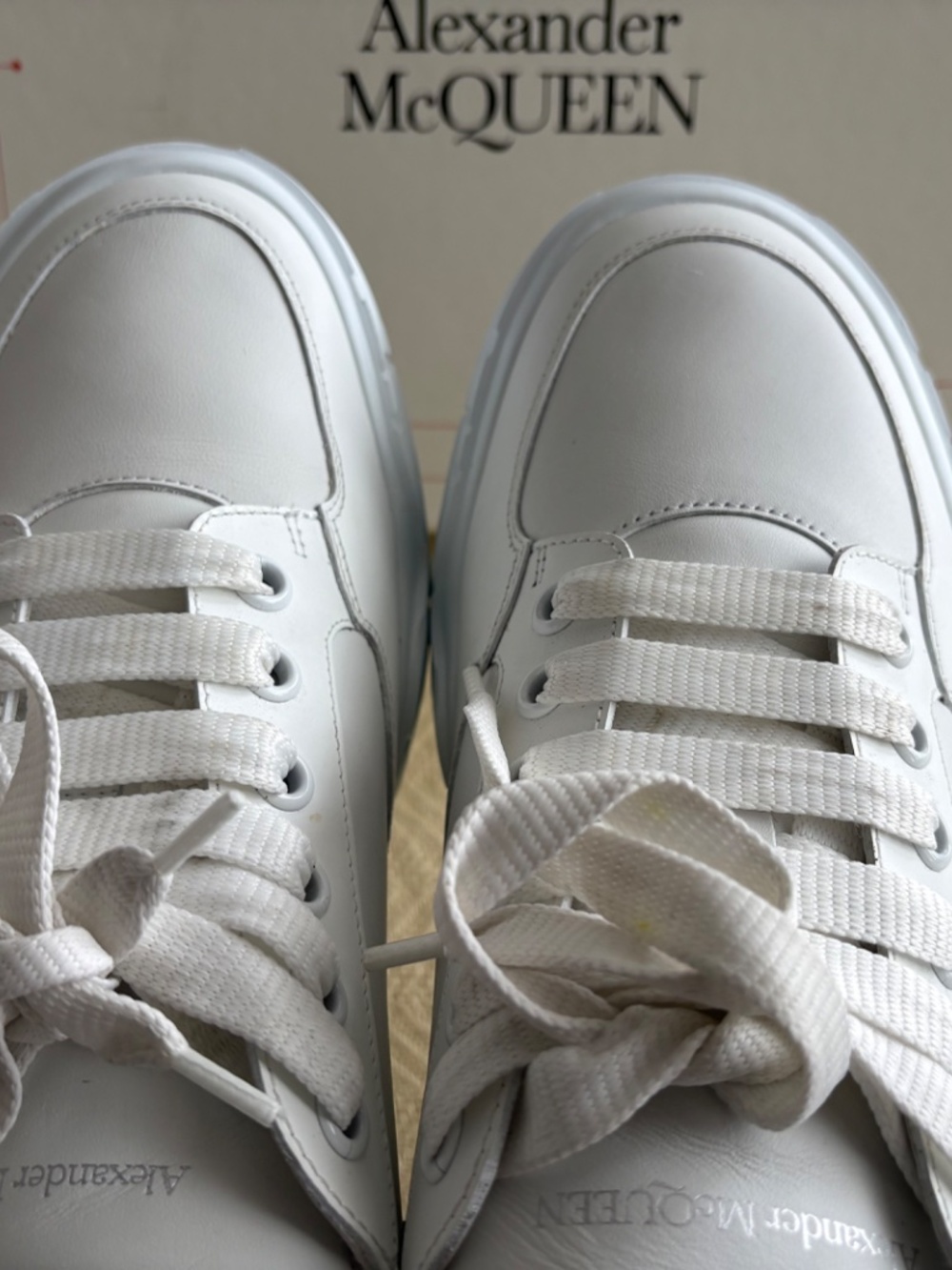 Alexander McQueen - Men's Oversized Sneaker in White/Black